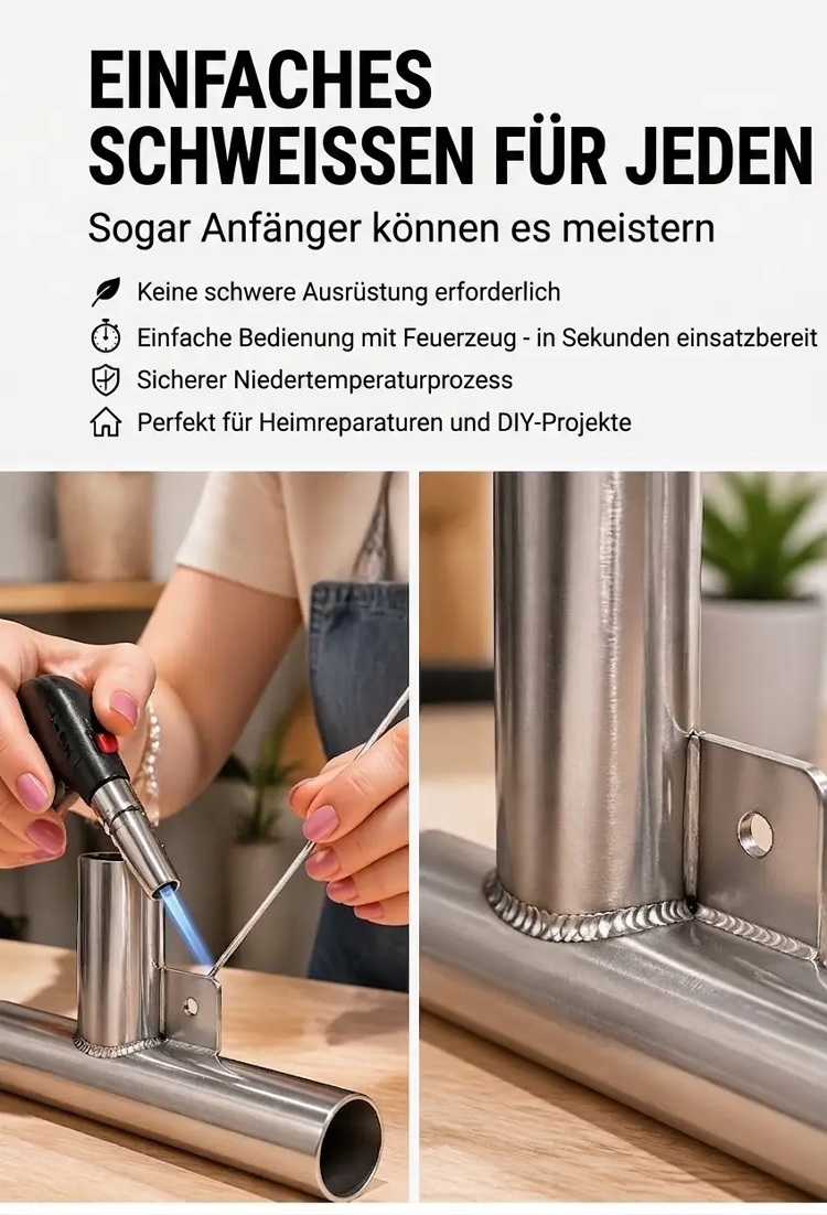 Universelles Niedertemperatur-Lötwerkzeug – Präzises Metallreparatur- und Verbindungsset für einfache Anwendung
