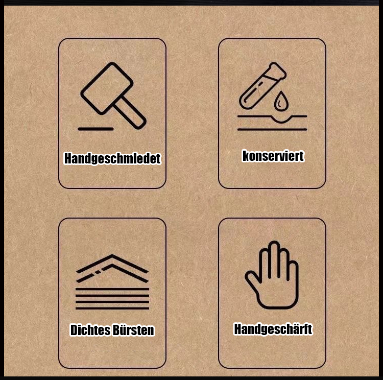 Taschenmesser aus Edelstahl auf Holztisch