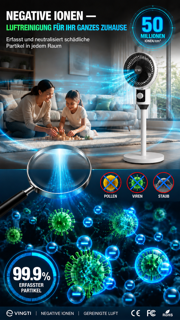 Pedestal Fan – Ultra-Quiet Air Circulation