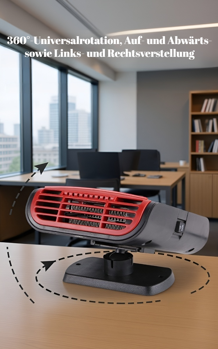 Heizlüfter sorgt für klare Sicht im Auto