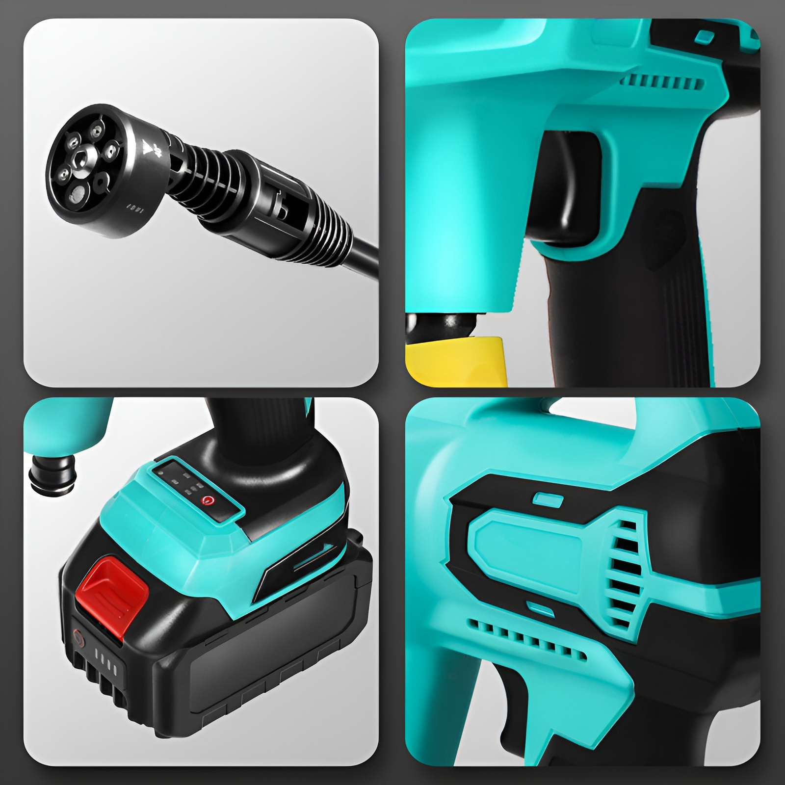 Bürstenloser Hochdruck-Autoreiniger mit Lithiumbatterie, tragbares Aufladen des Haushalts, kabellose