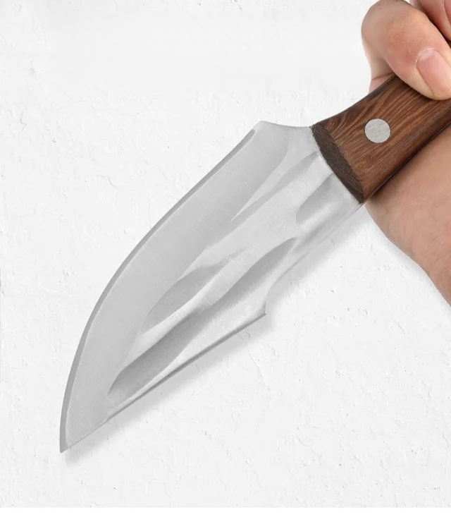 Robuster Holzgriff des Ausbeinmessers