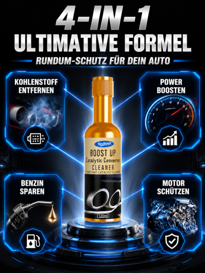 [TÜV-Bereit] Luftfahrt-Qualität Motor-Reiniger & Kraftstoff-Sparer - Spart 1500€ Reparatur