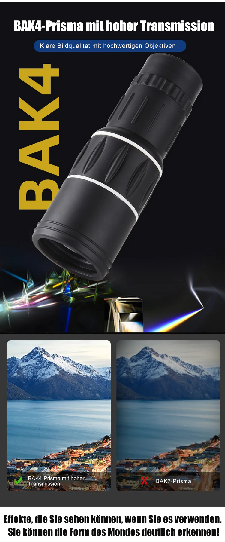 Fernglas für Jagd und Camping in der Nacht