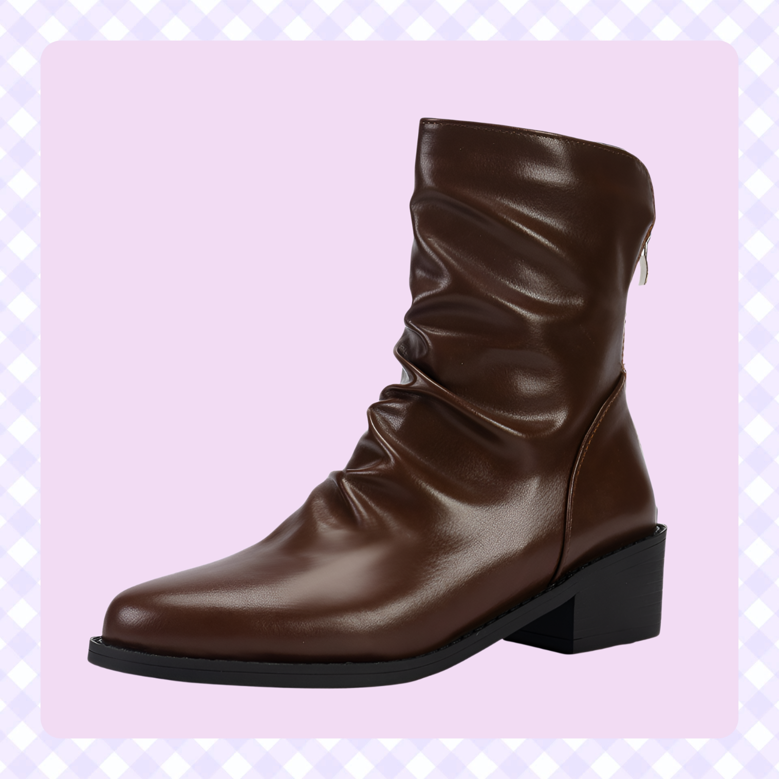  Fashion Martin Boots mit Faltendesign