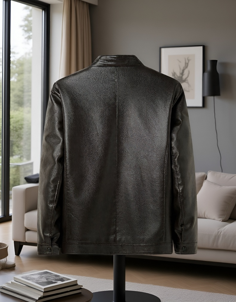 Herren Winterjacke mit Kapuze und Fleece-Futter