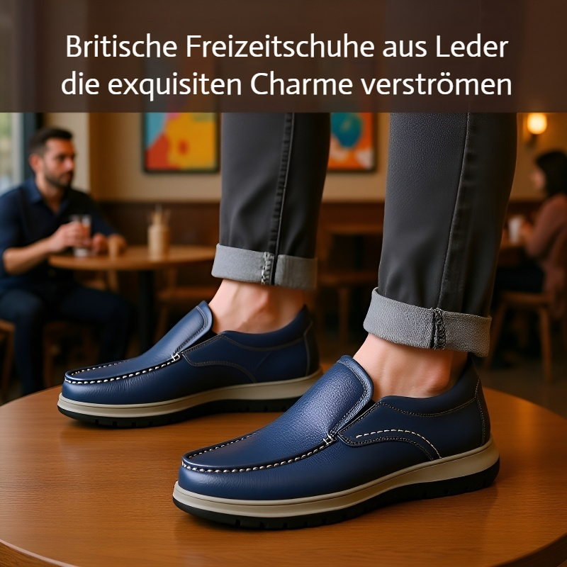 Herren Freizeit Lederschuhe
