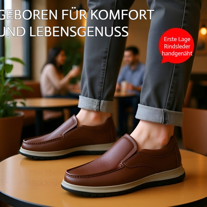 Herren Freizeit Lederschuhe