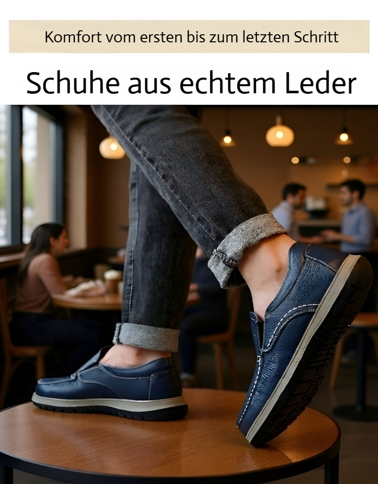 Klassische Herrenschuhe aus Leder