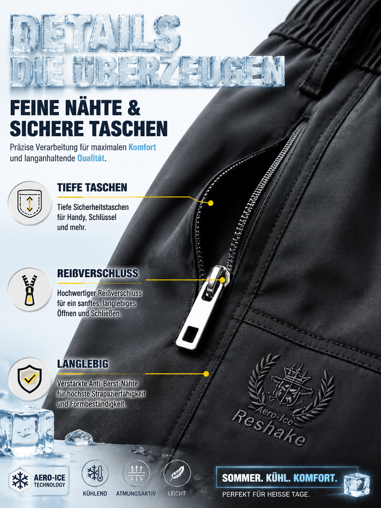 【Metzingen x SwissLab】Aero-Ice Premium Hose | -5°C Sofort-Kühlung🧊 | Flex-Bund ohne Einschneiden | 360° Elastisch | UPF50+ Sonnenschutz✨