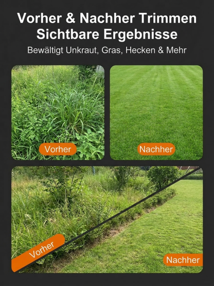 【Lebenslange Garantie+Gratis Ersatzteile】Garten-Akkutrimmer mit 288VF Hochleistungsbatterie✂️ | 15cm Astschnitt in 1 Sekunde🪵 | Ein-Hand Gewicht unter 1kg | Ultra leise🌿 & faltbar für platzsparende Aufbewahrung