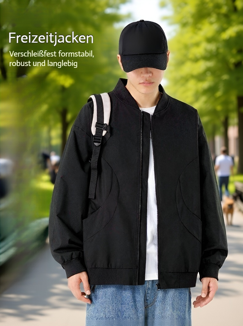 Leichte Fliegerjacke mit hochwertigem Reißverschluss