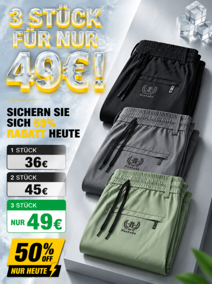【Metzingen x SwissLab】Aero-Ice Premium Hose | -5°C Sofort-Kühlung🧊 | Flex-Bund ohne Einschneiden | 360° Elastisch | UPF50+ Sonnenschutz✨