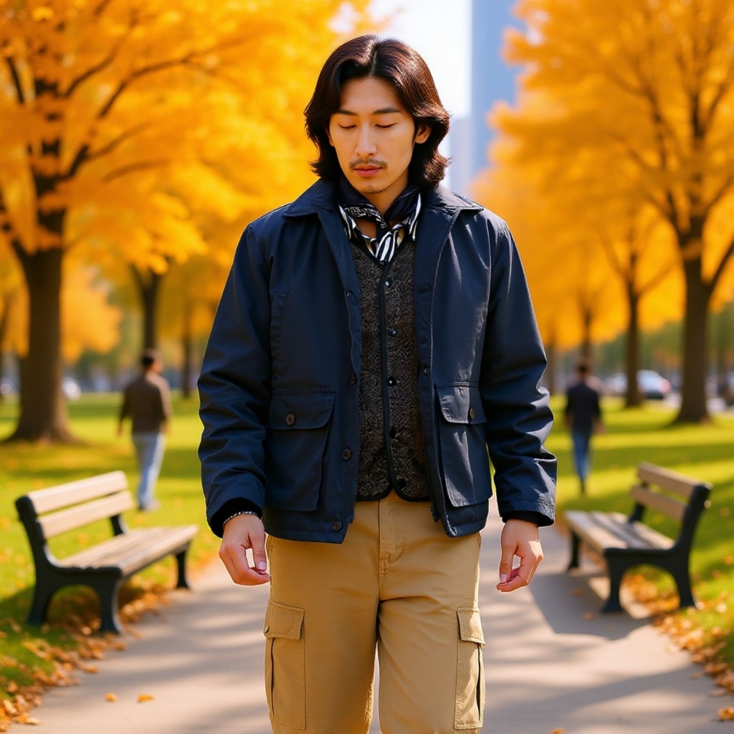 Herren Wolljacke mit dickem Futter