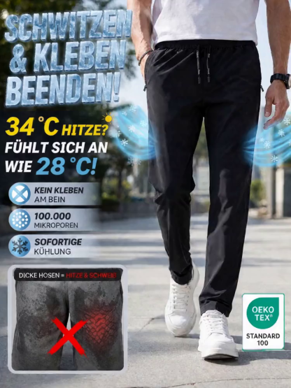 【Metzingen x SwissLab】Aero-Ice Premium Hose | -5°C Sofort-Kühlung🧊 | Flex-Bund ohne Einschneiden | 360° Elastisch | UPF50+ Sonnenschutz✨