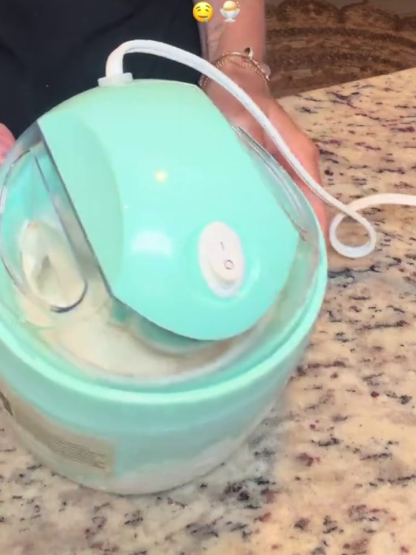 【Kinderleichte Bedienung】TU München Edition Frucht-Eismaschine🍦 | 100% Natur-Gelato in 30 Sekunden✨ | Ohne Zuckerzusatz🥭 | Kinderleichte Bedienung | DGE-konforme Gesundheitsstandards💚