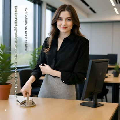 Elegantes Chiffonhemd mit langen Ärmeln