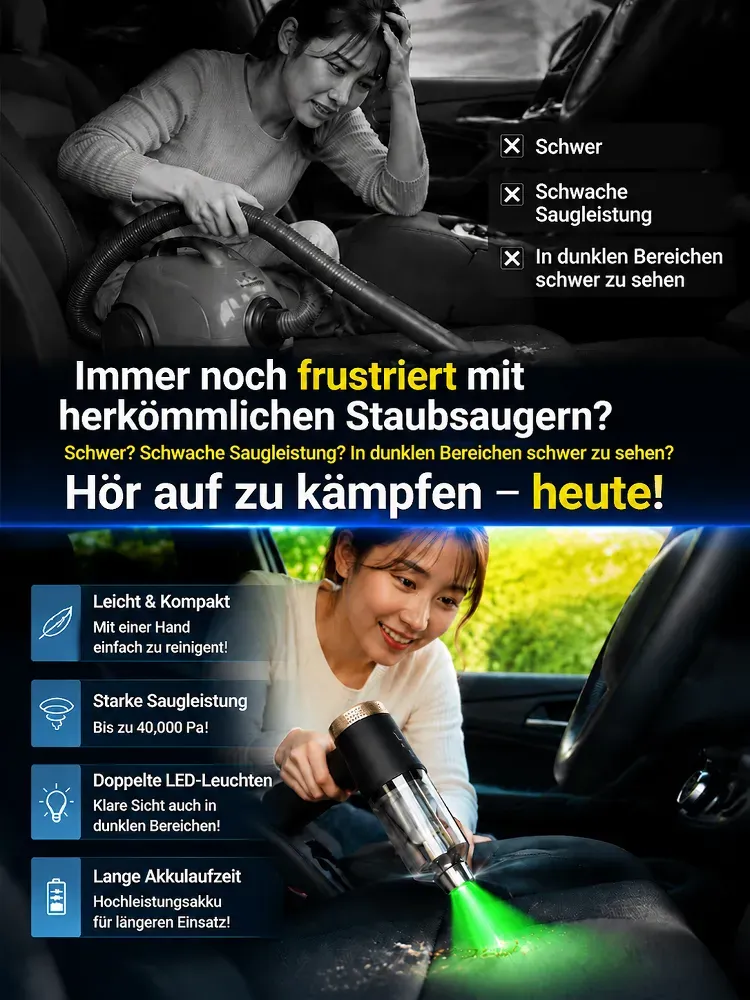 ✨4-in-1 Vollautomatischer Staubsauger: Pusten, saugen, aufpumpen, entlüften! Ein Gerät für all deine täglichen Bedarfe!✨