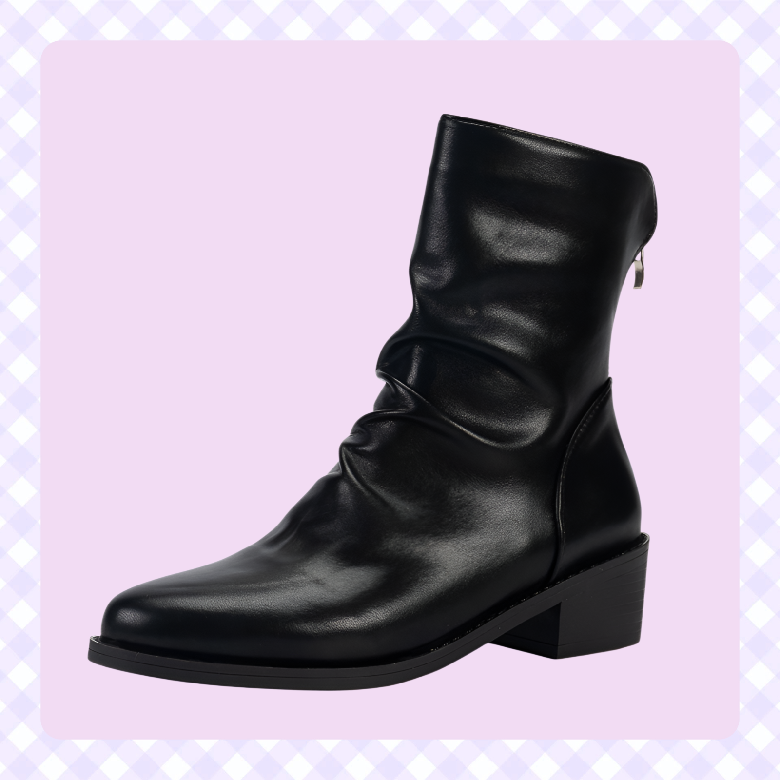  Fashion Martin Boots mit Faltendesign