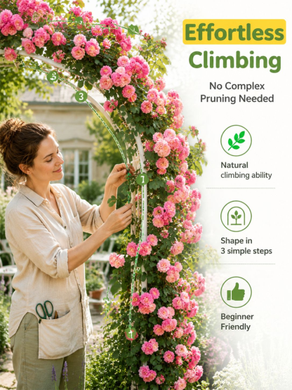 【Die gesamte Wand in einem Monat bedecken】Premium Blüten-Kletterpflanze "Gartenwunder"🌺 | Perfekt für Gartenanfänger🌿 | 9 Monate Dauerblüte ✨| Schnellwüchsig | Unempfindlich gegen Witterung | 100% Winterhart und Hitzebeständig🌸