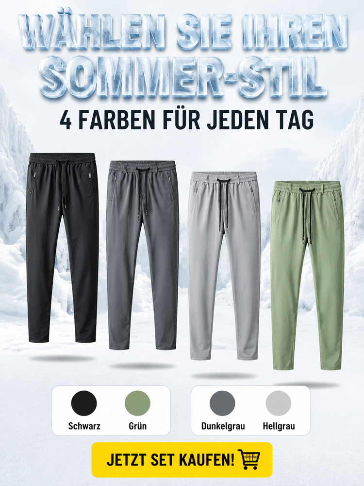 【Metzingen x SwissLab】Aero-Ice Premium Hose | -5°C Sofort-Kühlung🧊 | Flex-Bund ohne Einschneiden | 360° Elastisch | UPF50+ Sonnenschutz✨