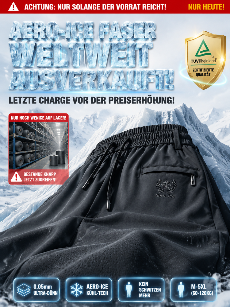 【Metzingen x SwissLab】Aero-Ice Premium Hose | -5°C Sofort-Kühlung🧊 | Flex-Bund ohne Einschneiden | 360° Elastisch | UPF50+ Sonnenschutz✨