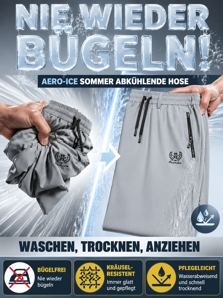 【Metzingen x SwissLab】Aero-Ice Premium Hose | -5°C Sofort-Kühlung🧊 | Flex-Bund ohne Einschneiden | 360° Elastisch | UPF50+ Sonnenschutz✨