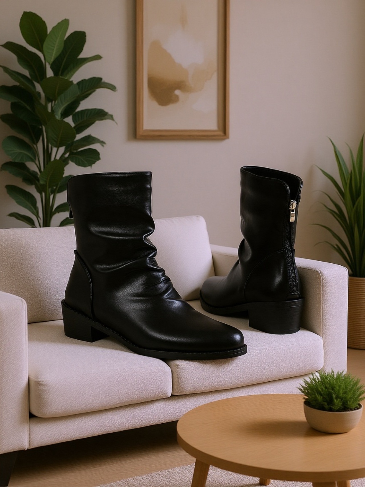 Fashion Martin Boots mit praktischem Reißverschluss