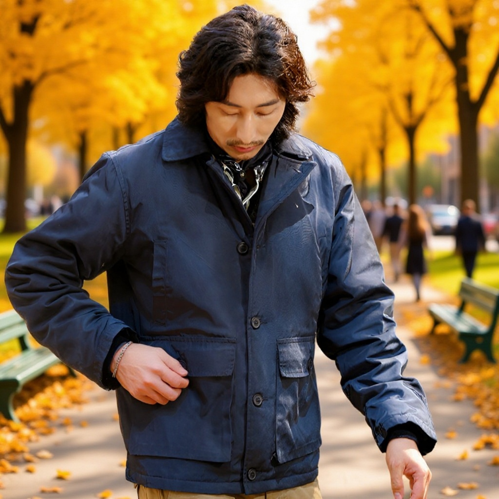 Winterjacke für Männer aus hochwertiger Wolle