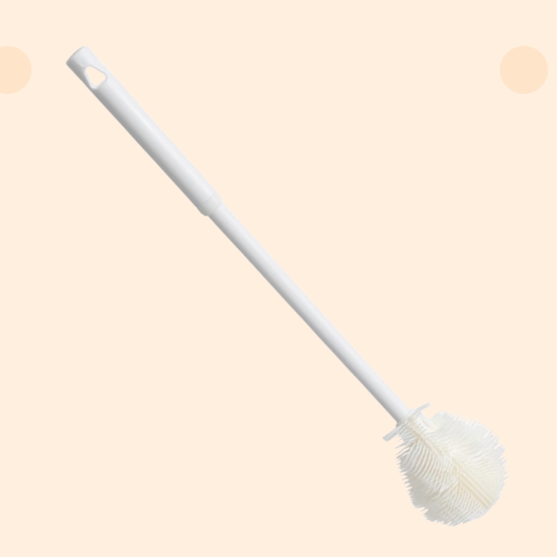 Perie de curățare pliabilă din silicon, cu peri moi și mâner lung, multifuncțională