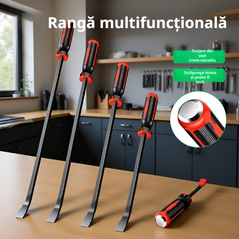 Bară de levier pentru demontarea anvelopelor auto, poate fi lovită 