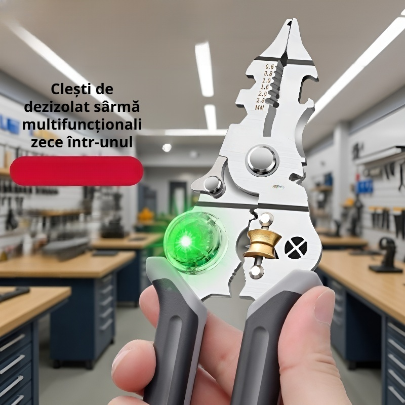 Clește multifuncțional pentru dezizolat cabluri