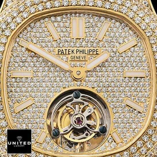 pathttek Philithtppe’s Nautilus Jumbo 5711 Tourbillion Diamond Dial Replica
