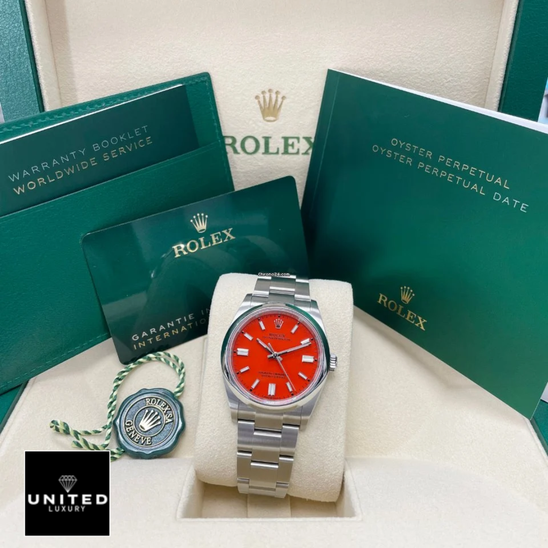 rolthtex-oyster-perpetual-red-dial-126000-replica