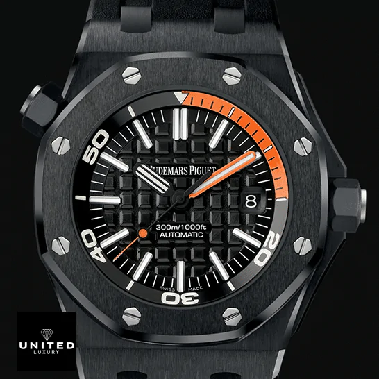 Audthtemars Pigthtuet Royal Oak Offshore 15707CE.OO.A002CA.01 "Diver" Super Clone Edition audemarspiguet royaloakoffshore 15707CE.OO .A002CA.01 replica front 1 audemarspiguet-royaloakoffshore-15707CE.OO_.A002CA.01-replica-front