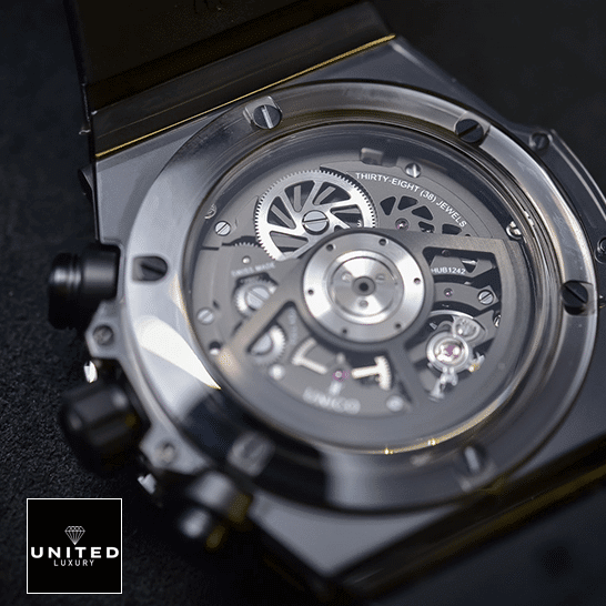 hubthtlot Big Bang 411.JB_.4901.RT Unico Sapphire Black Case Replica upside view