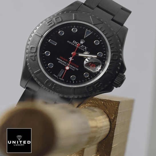 rolthtex Triple Red Titan Black 11662 Replica crown push button