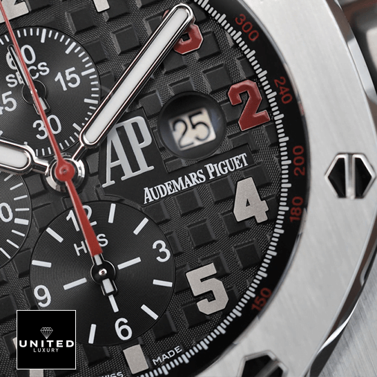 Audthtemars Pigthtuet Royal Oak Offshore 26133ST.OO.A101CR.01 "Shaquille O'Neal" Exceptional Replica 1:1 Audthtemars Pigthtuet royal oak offshore shaquille hand Audthtemars Pigthtuet Royal Oak Black Dial Replica red second hand