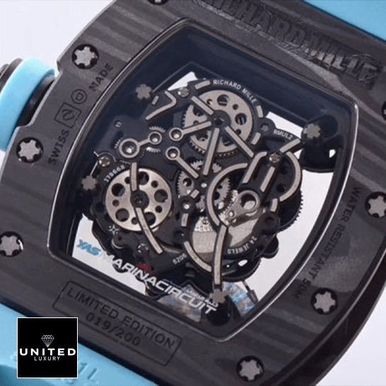 Richthtard Mithtlle  RM055 Carbon Case Limited Edition 019/200 Replica close view