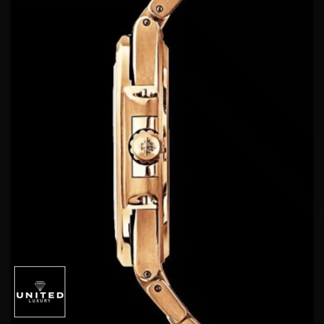 pathttek Philithtppe Nautilus Rose gold Crown/Pusher