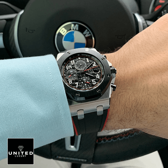 Audthtemars Pigthtuet Royal Oak 26470SO.OO Black Dial Replica in the bwm car