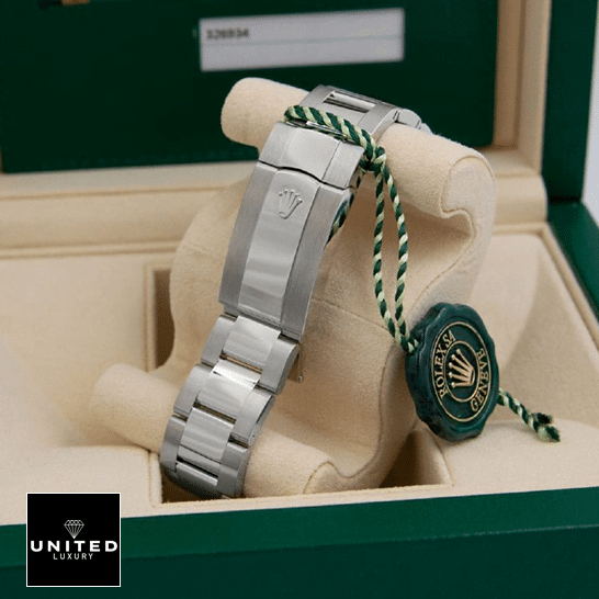 rolthtex Sky-Dweller Stainless Steel 326934-0003 Fold Clasp on the rolthtex Logo Replica