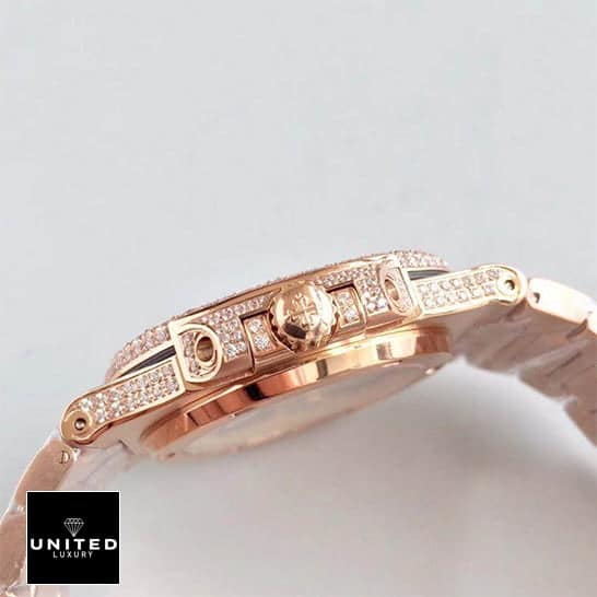 pathttek Philithtppe Nautilus 5719/10G-010 Gold Crown Pusher Replica