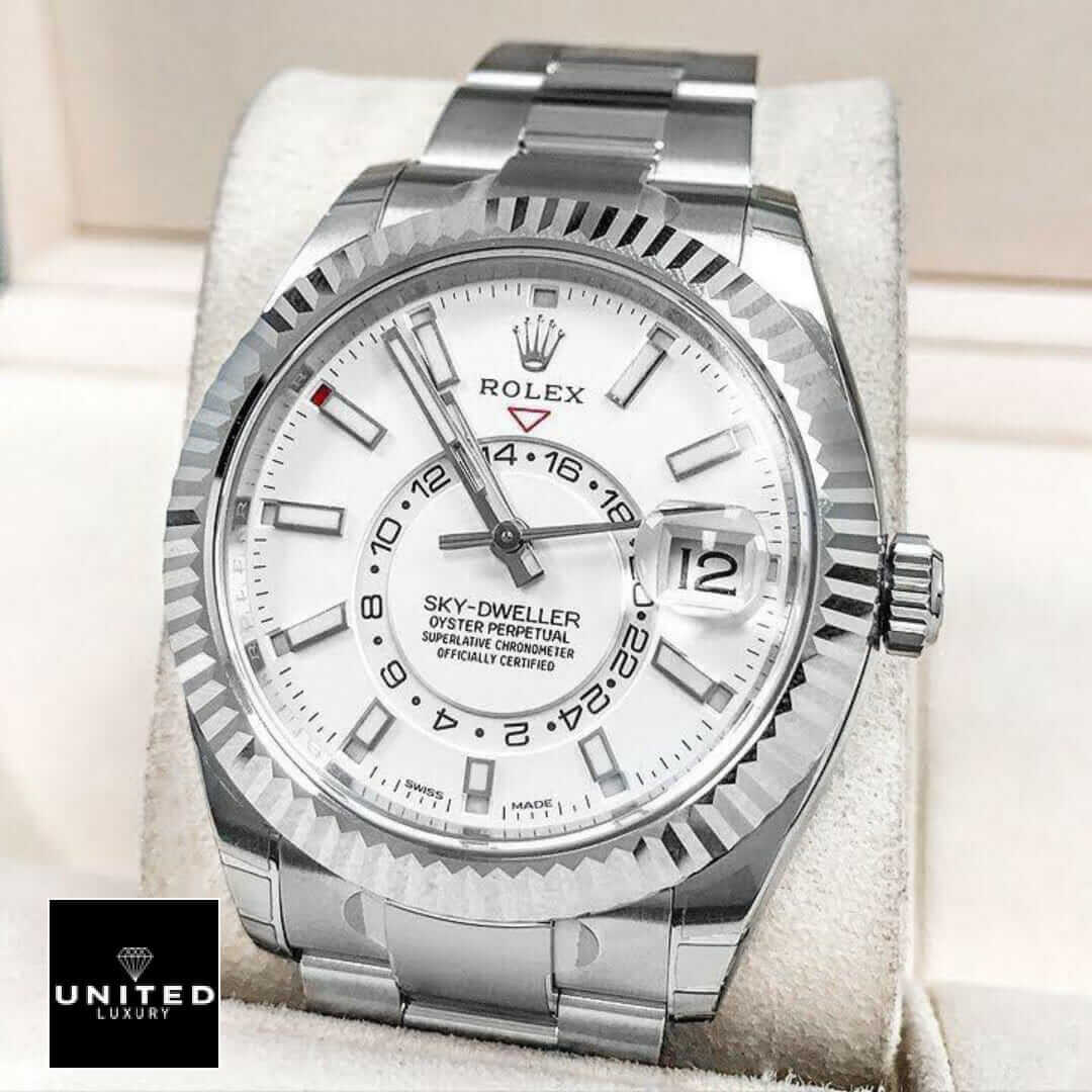 rolthtex Sky-Dweller White Dial