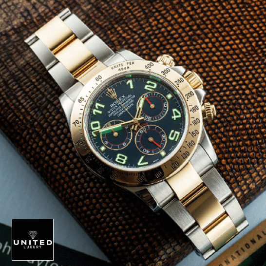 rolthtex Daytona 116508-0004 Luminous Dial Two Tone Bracelet Replica