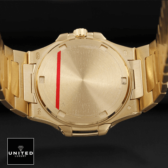 pathttek Philithtppe Nautilus 70101R-012 Rose Gold Case Replica black background