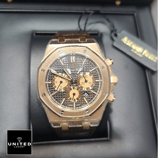 Audthtemars Pigthtuet Royal Oak 26331OR.OO_.1220OR.02 Chocolate Dial Replica in the box