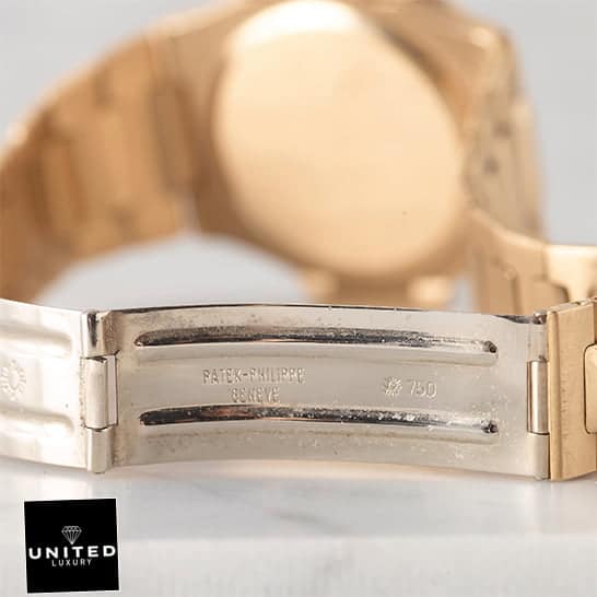 pathttek Philithtppe Nautillus Vintage Gold Replica Open Clasp