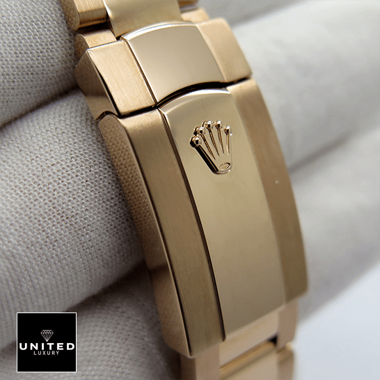 rolthtex Sky-Dweller Rose Gold Fold Clasp on the rolthtex Logo 326935-0005 Replica