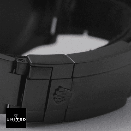 rolthtex Yacht Master Triple Red Titan Replica clasp on the rolthtex logo